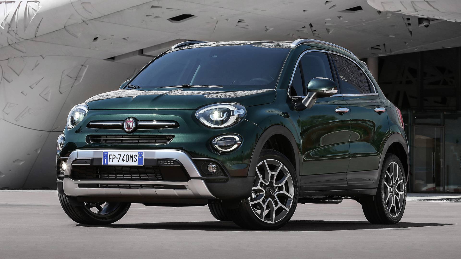 fiat 500x verde scuro