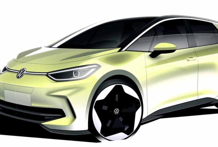 Volkswagen Id.3 restyling sketch