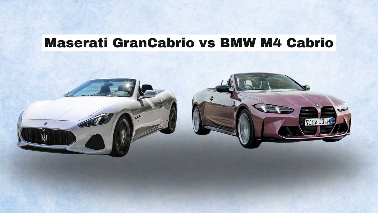 Maserati GranCabrio vs BMW M4 Cabrio