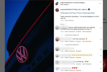 nuova volkswagen tyron teaser instagram