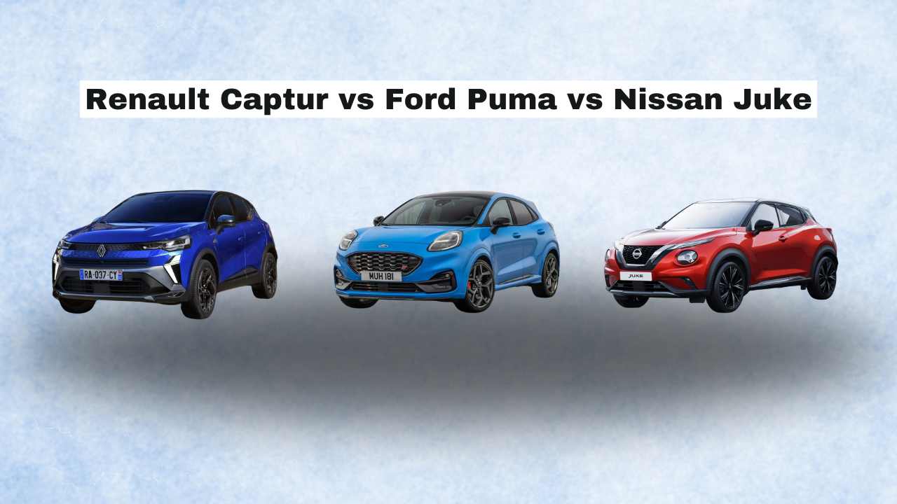 Renault Captur vs Ford Puma vs Nissan Juke