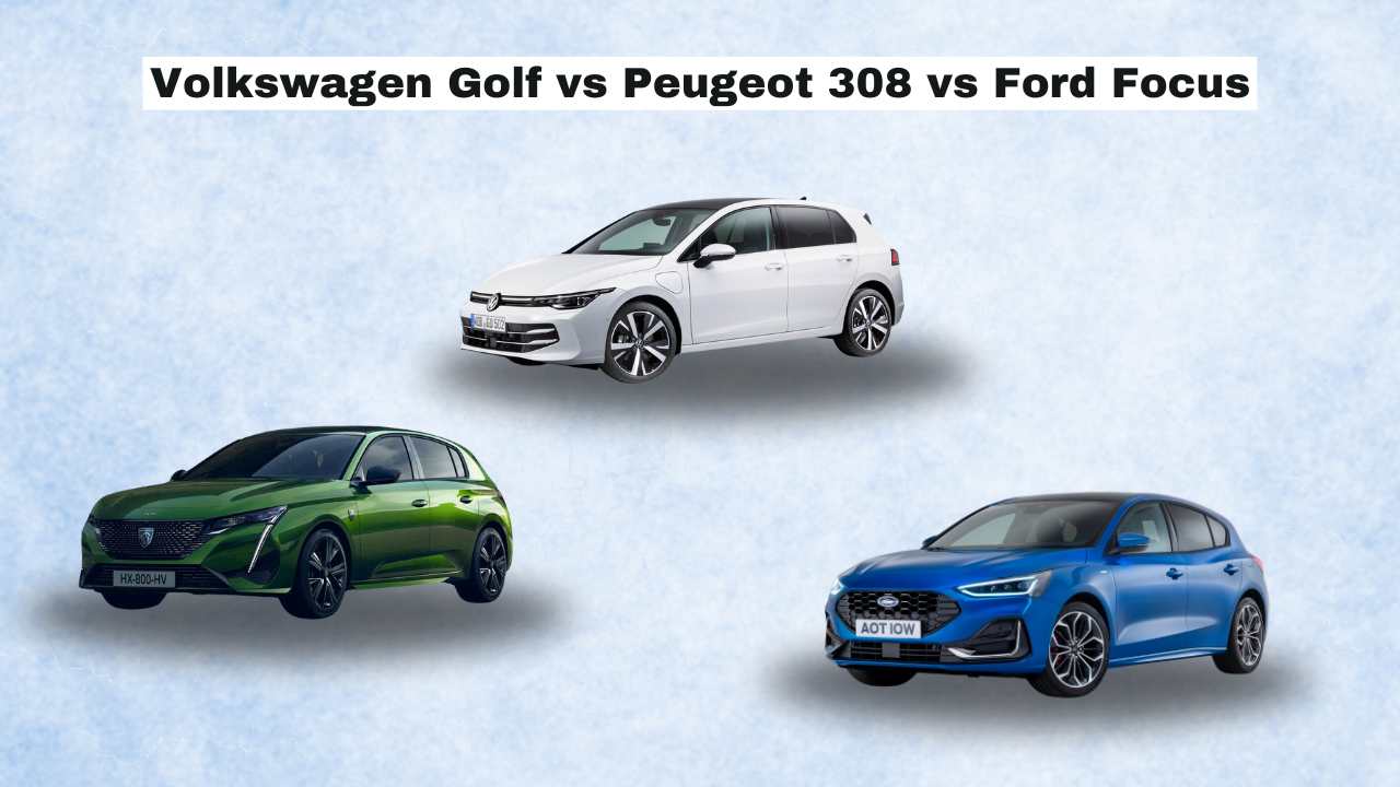 Volkswagen Golf vs Peugeot 308 vs Ford Focus